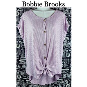 Bobbie Brooks Button Down Front Tie Shirt Size Large NWT🤩